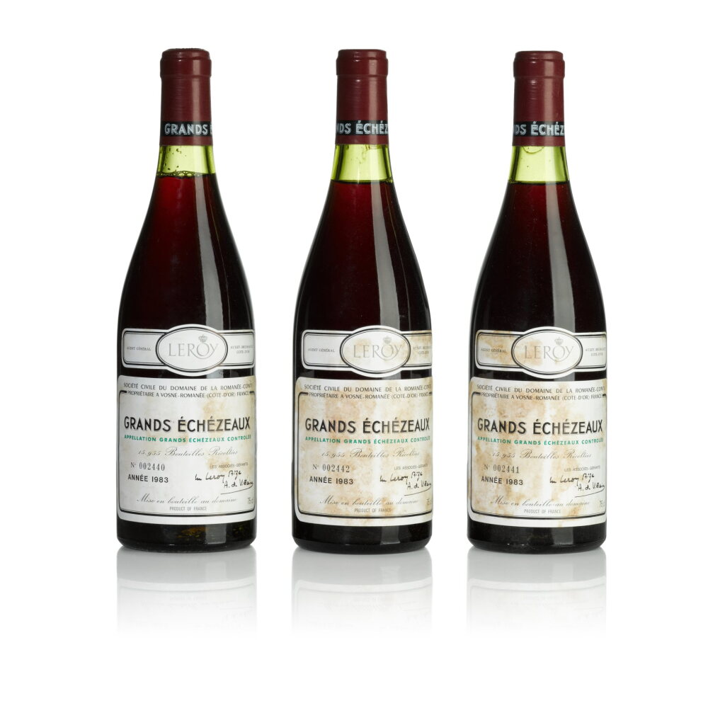 View full screen - View 1 of Lot 4. Grands Echézeaux 1983 Domaine de la Romanée-Conti (6 BT).
