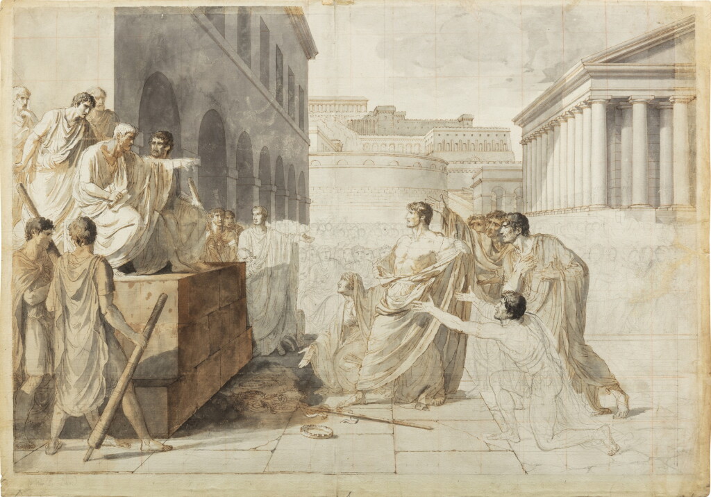 View full screen - View 1 of Lot 22. Brutus condemning his sons to death.