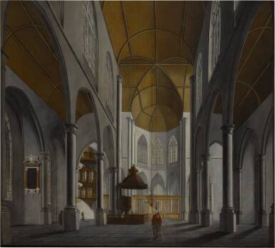 View full screen - View 1 of Lot 153. A church interior.