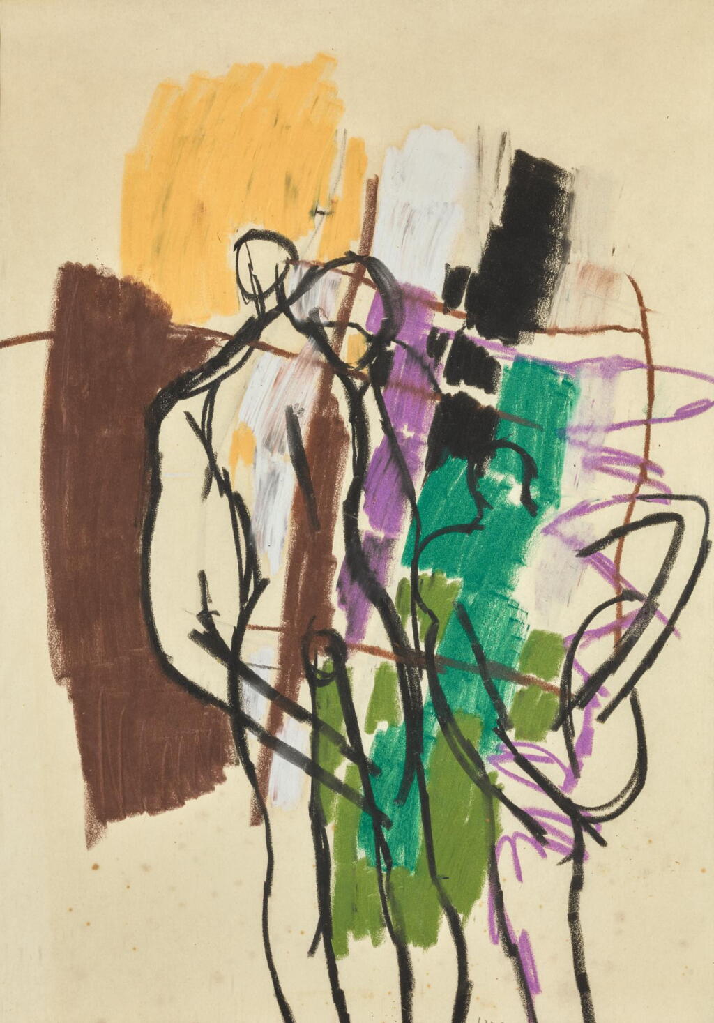View full screen - View 1 of Lot 125. KEITH VAUGHAN | FIGURE STUDIES.