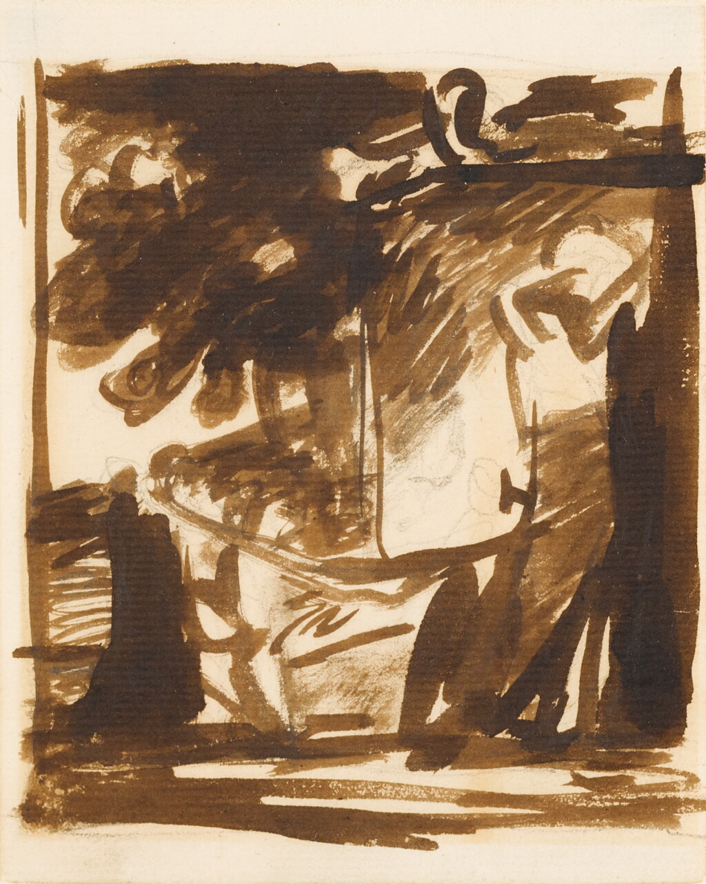 View full screen - View 1 of Lot 37. GEORGE ROMNEY | STUDY FOR THE LEVESON-GOWER CHILDREN.