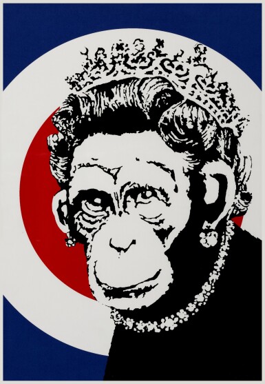 View full screen - View 1 of Lot 3. BANKSY | MONKEY QUEEN.