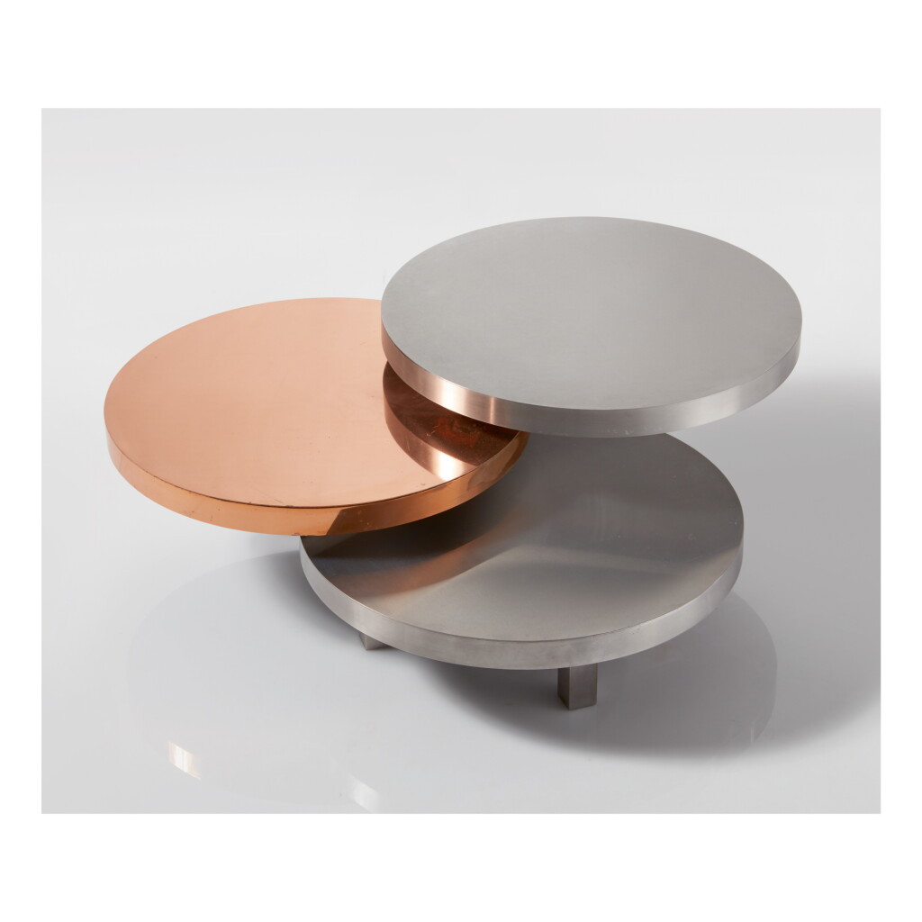 View full screen - View 1 of Lot 160. MARIA PERGAY | TABLE ÉVENTAIL (THREE-TIERED TABLE).