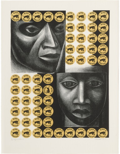 View full screen - View 1 of Lot 146. Elizabeth Catlett, Black is Beautiful (Negro es bello II).