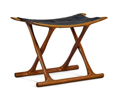 View full screen - View 1 of Lot 173. OLE WANSCHER | EGYPTIAN FOLDING STOOL.