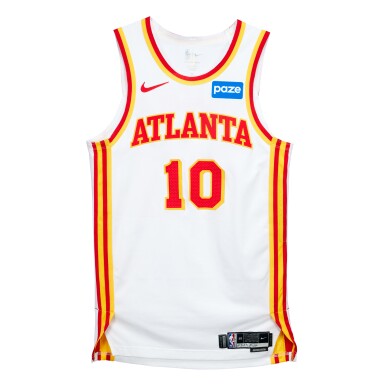View full screen - View 1 of Lot 53. Zaccharie Risacher Atlanta Hawks 2025-2026 Emirates NBA Cup Game Worn Association Edition Jersey | Matched to 2 Games.