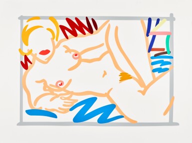 View full screen - View 1 of Lot 501. TOM WESSELMANN | JUDY WITH BLUE BLANKET.