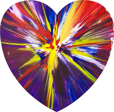 View full screen - View 1 of Lot 1178. Untitled (Heart Spin Painting) | 無題(蝴蝶形旋轉畫).