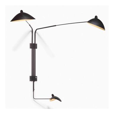 View full screen - View 1 of Lot 89. A Monumental Three-Light Wall Sconce.