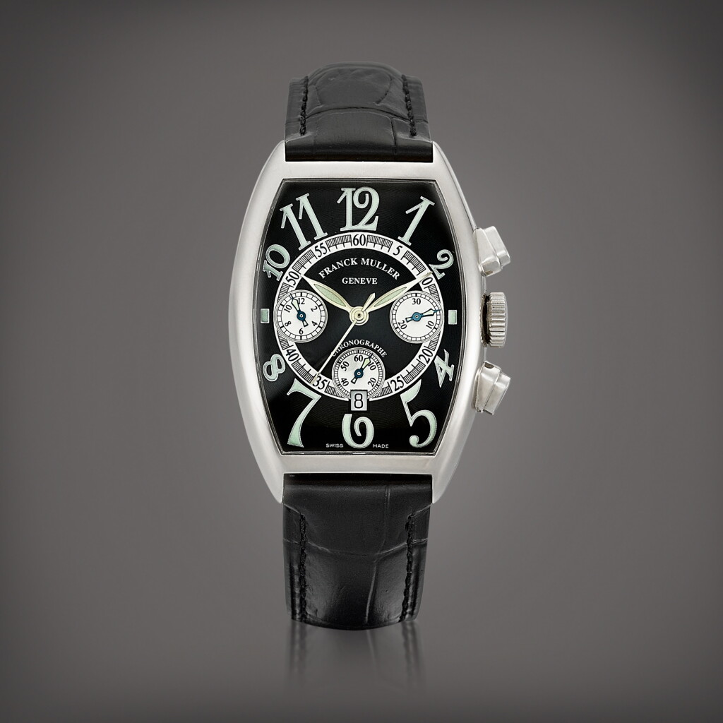 View full screen - View 1 of Lot 8814. Casablanca, Reference 5850 CC AT | A white gold chronograph wristwatch with date, Circa 2010 | Casablanca 型號5850 CC AT | 白金計時腕錶,備日期顯示,約2010年製.