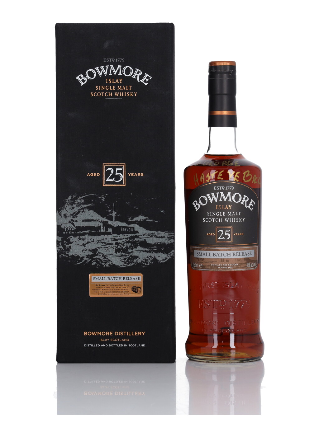 View full screen - View 1 of Lot 59. Bowmore 25 Year Old Small Batch 43.0 abv NV (1 Bottle 75cl).