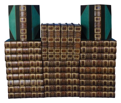 View full screen - View 1 of Lot 103. Cooper, James Fenimore | The Mellon copy of Cooper's Works.