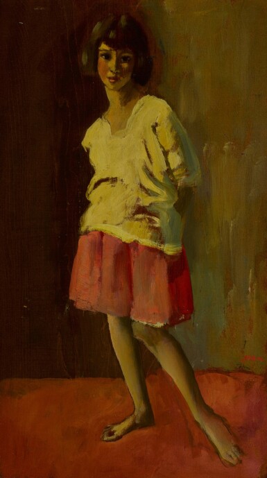 View full screen - View 1 of Lot 447. Study of a Child.