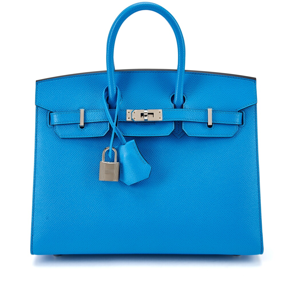 Voir en plein écran - Voir 1 du lot 7724. Bleu Frida Epsom Birkin 25 Sellier Palladium Hardware, 2020.