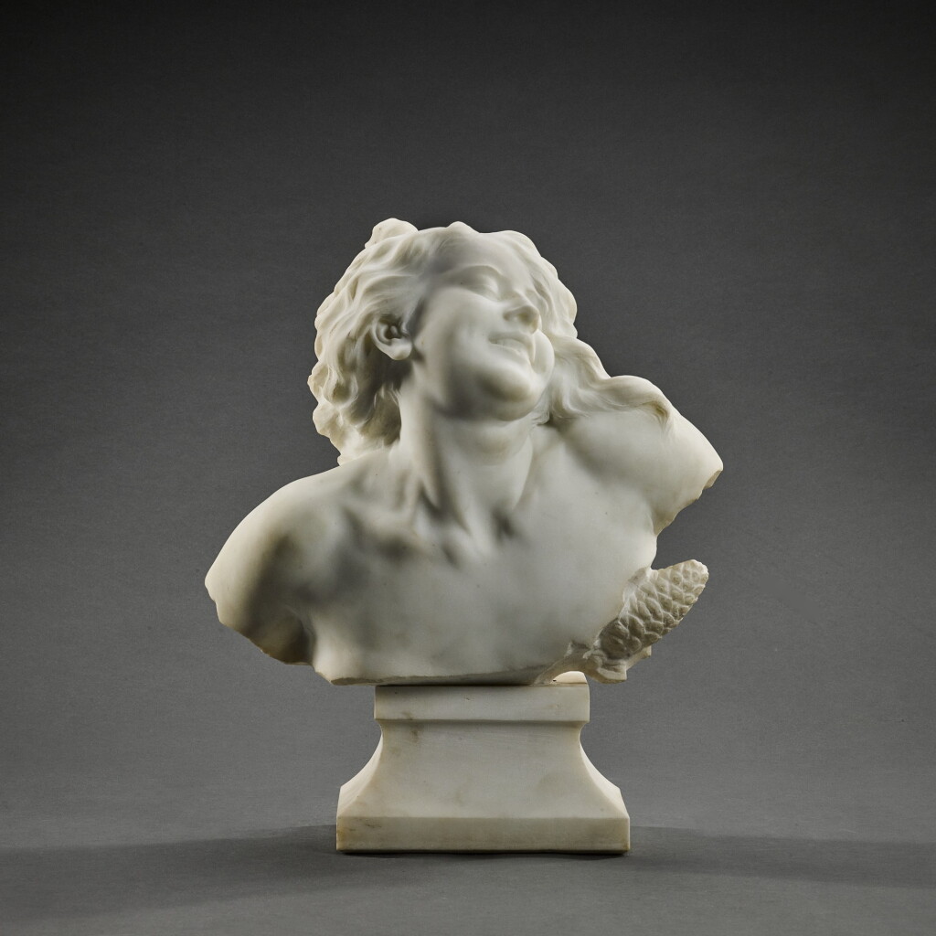 View full screen - View 1 of Lot 16. Bust of a Bacchante.
