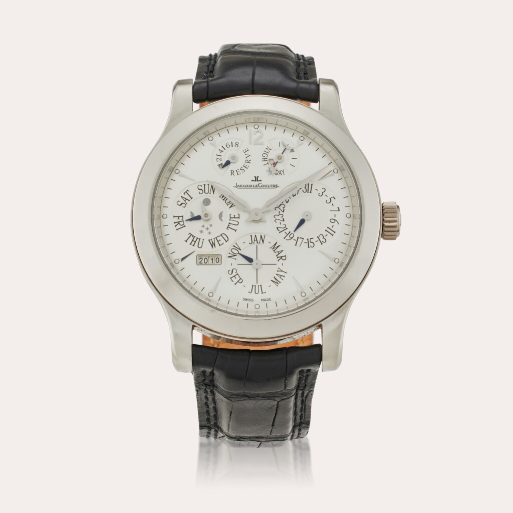 View full screen - View 1 of Lot 367. Reference 146.6.26.S Master Control Perpetual Calendar | A limited edition platinum perpetual calendar wristwatch with 8 day power reserve and day/night indication, Circa 2005 .