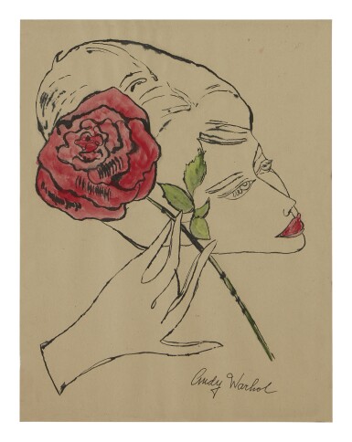 View full screen - View 1 of Lot 408. ANDY WARHOL | FEMALE HEAD.