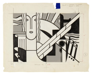 View full screen - View 1 of Lot 527. Modern Art Poster (Color Separation).