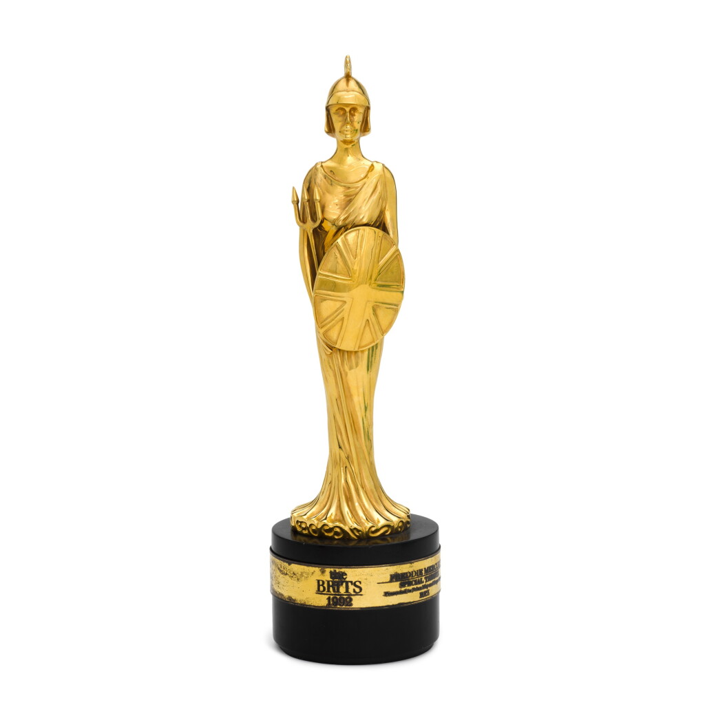 View full screen - View 1 of Lot 283. Freddie Mercury's posthumous Brit award, 1992.