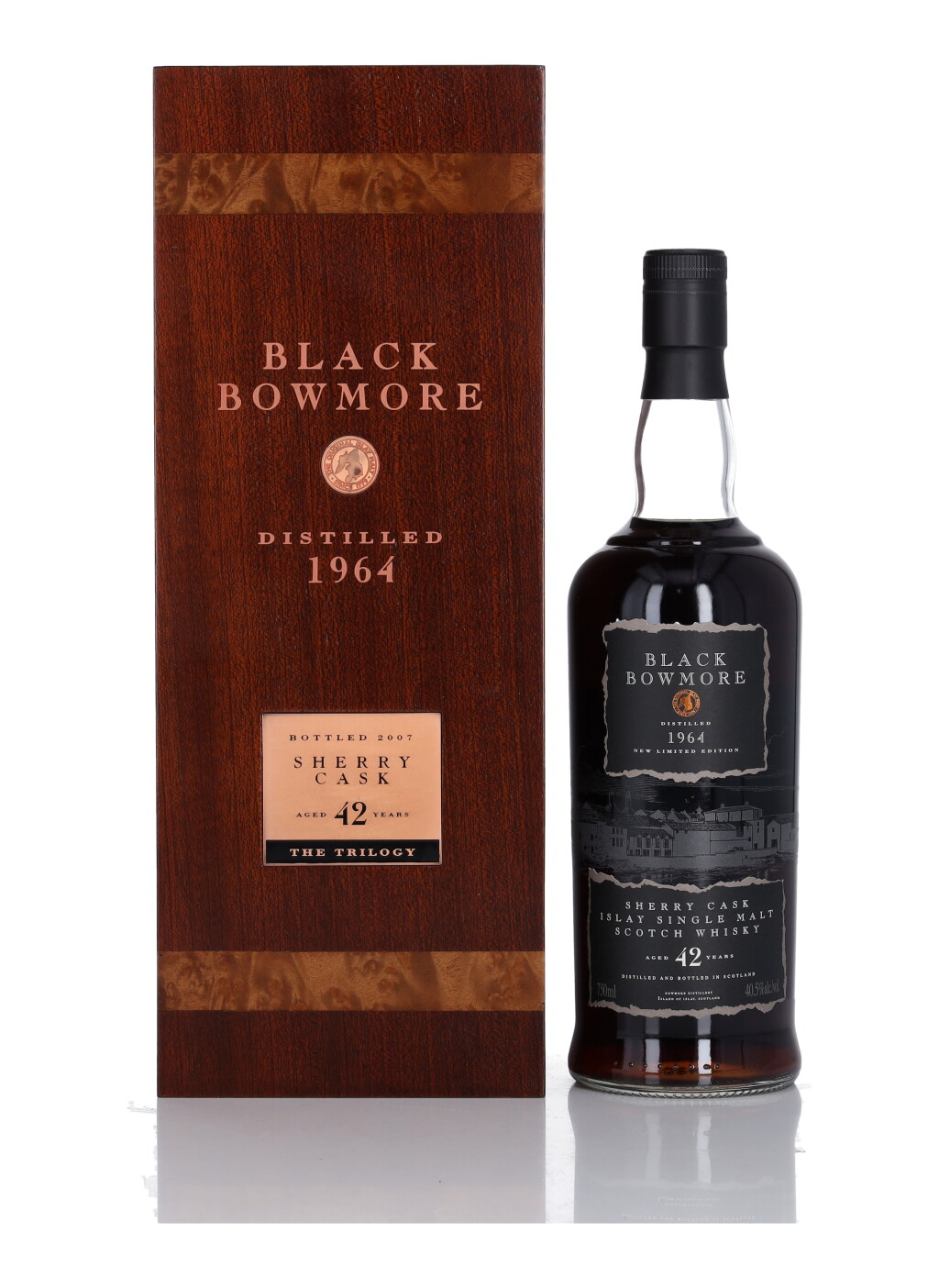 View full screen - View 1 of Lot 94. Bowmore Black Sherry Cask 42 Year Old 40.5 abv 1964 (1 Bottle 75cl).