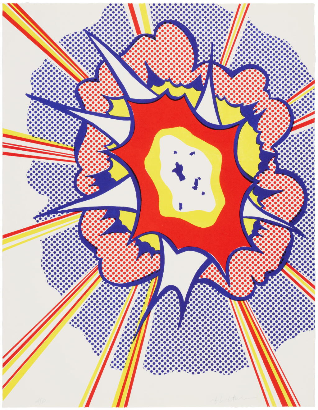 View full screen - View 1 of Lot 62. Explosion, from Portfolio 9 (Corlett 49; RLCR 1313).