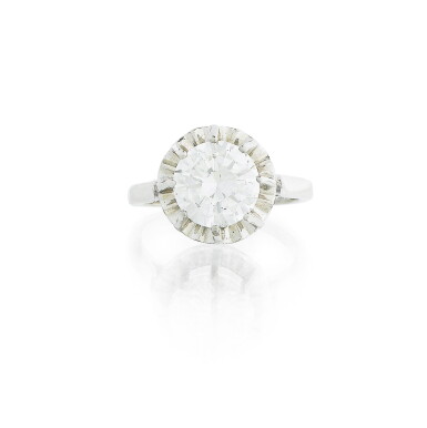 View full screen - View 1 of Lot 65. Bague diamant | Diamond ring .
