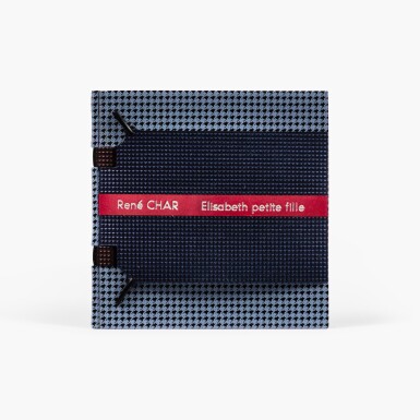 View full screen - View of Elisabeth petite fille. 1958. Délicate reliure minuscule de Jean de Gonet. Édition originale d'un tirage limité à 75 exemplaires. Avec un dessin de l'auteur..