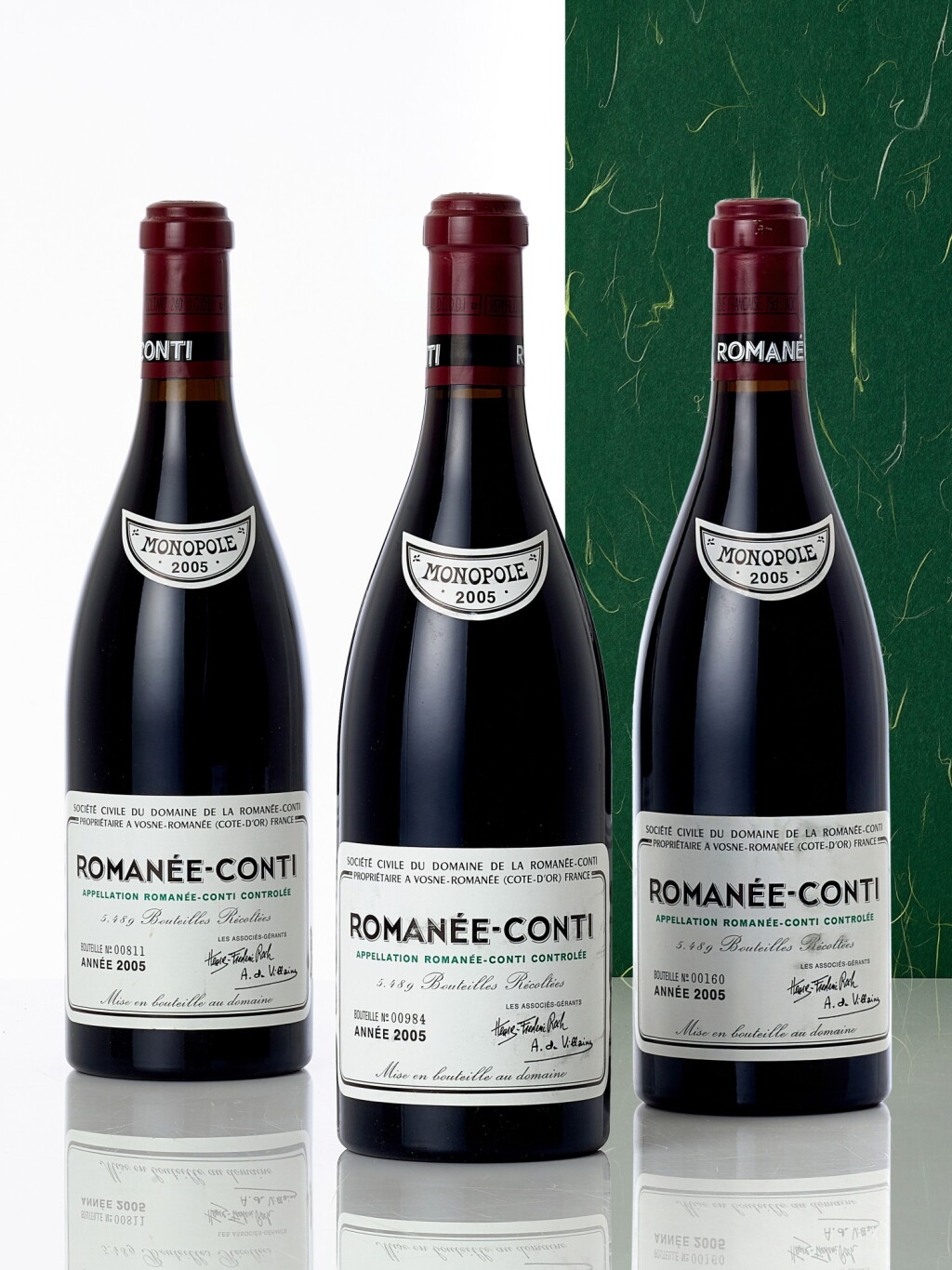 View full screen - View 1 of Lot 6439. Romanée Conti 2005 Domaine de la Romanée-Conti (3 BT).