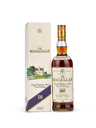 View full screen - View 1 of Lot 5. The Macallan 18 Year Old Highland Single Malt 1967 (1 BT).