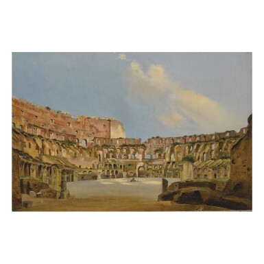 View full screen - View 1 of Lot 125. IPPOLITO CAFFI | VIEW OF THE COLISEUM FROM THE INTERIOR, GROUND LEVEL.