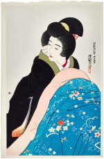 Ito Shinsui (1898-1972) | Under the kotatsu | Showa period, 20th century