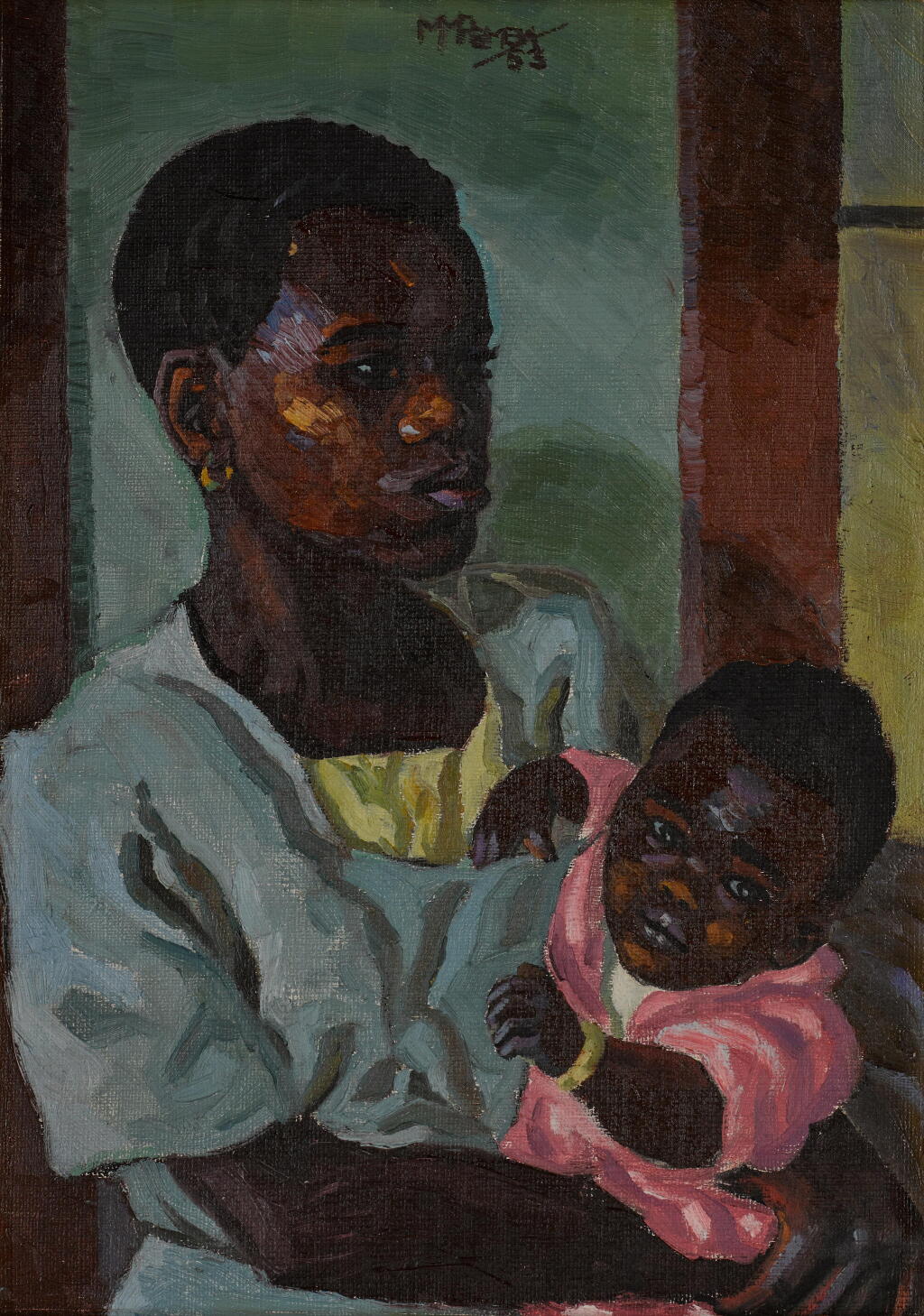 View full screen - View 1 of Lot 77. Mother and Child.