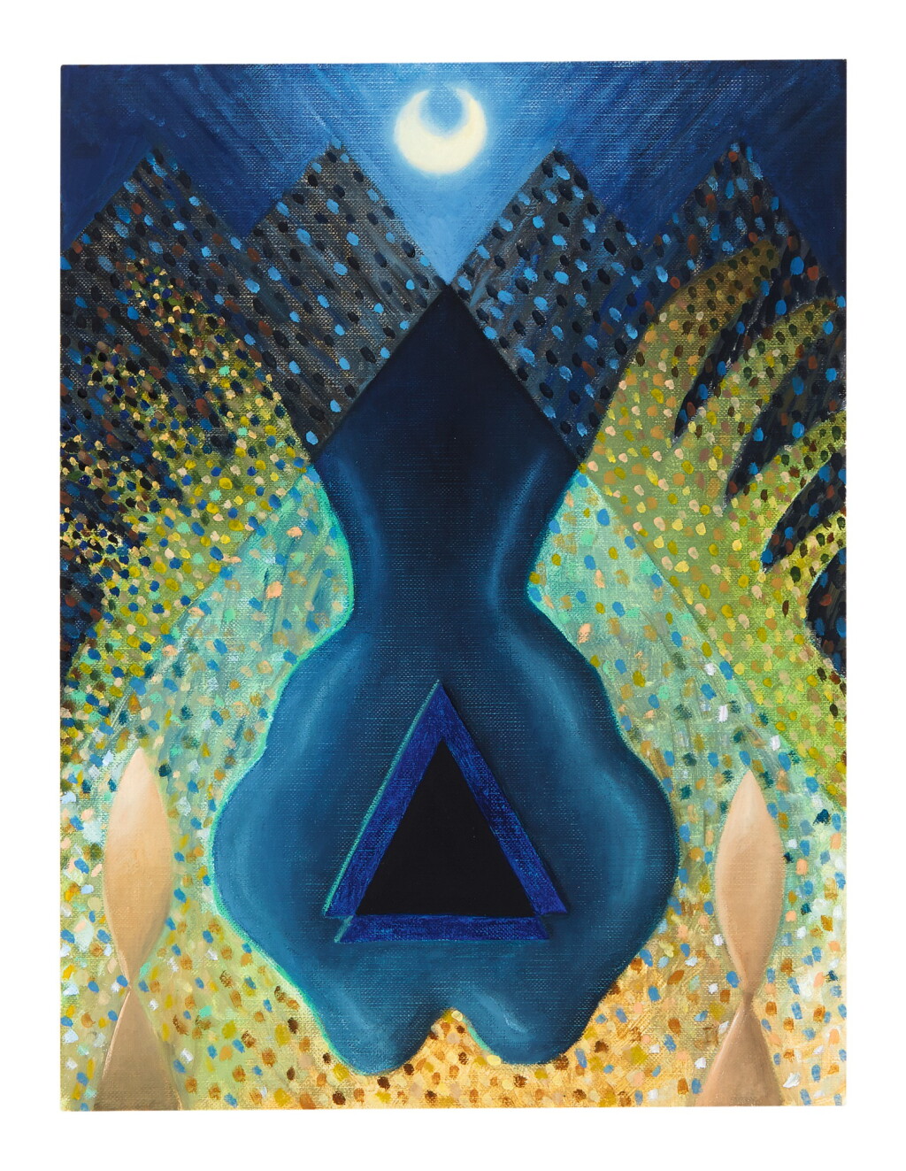 View full screen - View 1 of Lot 6. LOIE HOLLOWELL | CURVES UNDER A MOON.