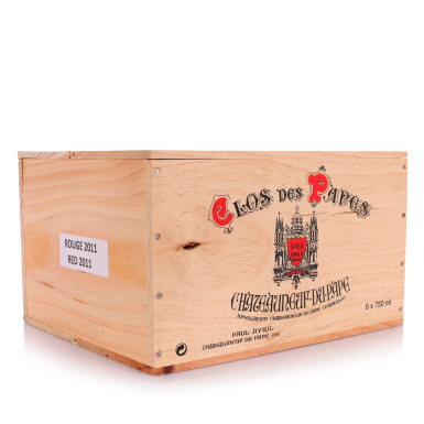 View full screen - View 1 of Lot 638. Châteauneuf du Pape, Rouge 2011 Clos des Papes (6 BT).