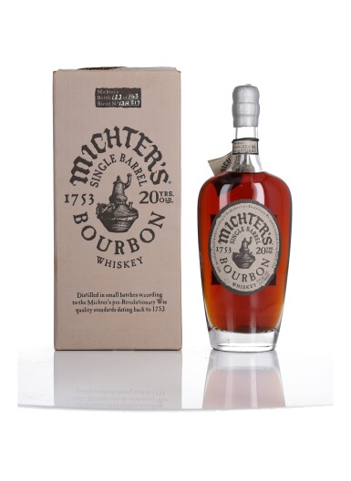 View full screen - View 1 of Lot 376. Michter's Single Barrel Bourbon 20 Year Old 114.2 Proof NV (1 BT 75cl).