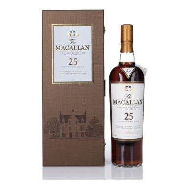 View full screen - View 1 of Lot 7. The Macallan 25 Year Old Sherry Oak 43.0 abv NV (1 BT 75cl).