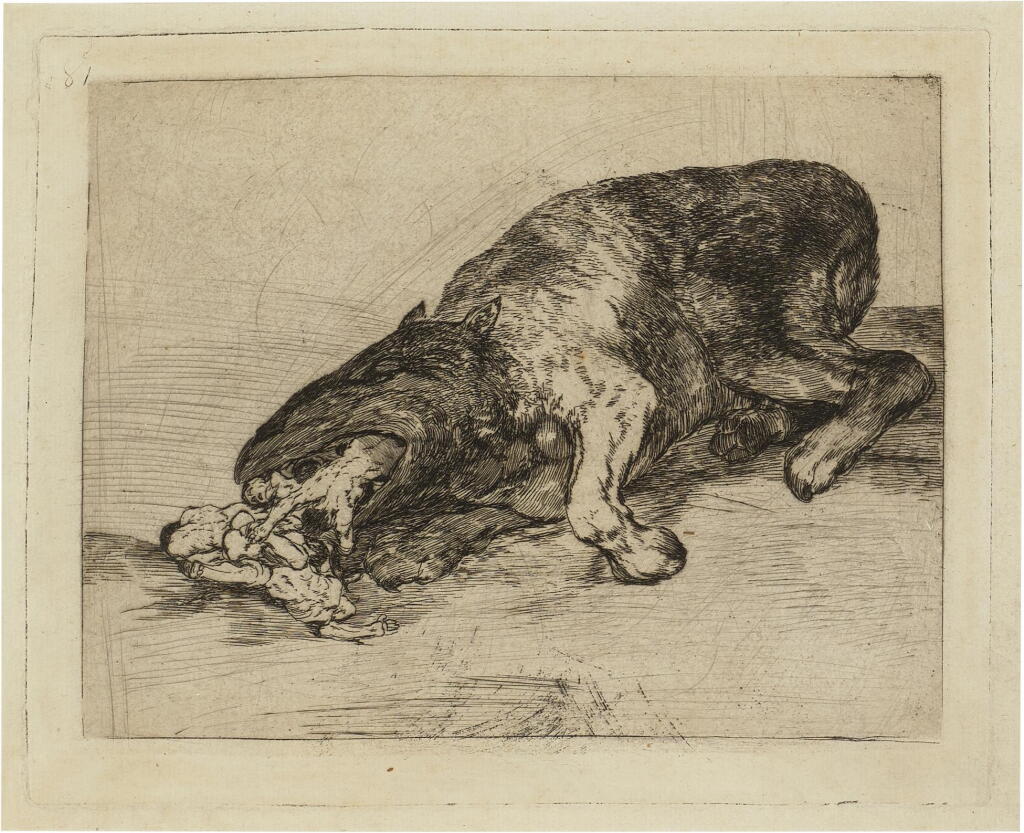 View full screen - View 1 of Lot 169. Fiero Monstruo! (Fierce Monster!) (Delteil 200; Harris 201).