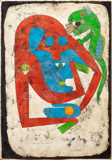 View full screen - View 1 of Lot 28. Eventail du poète.