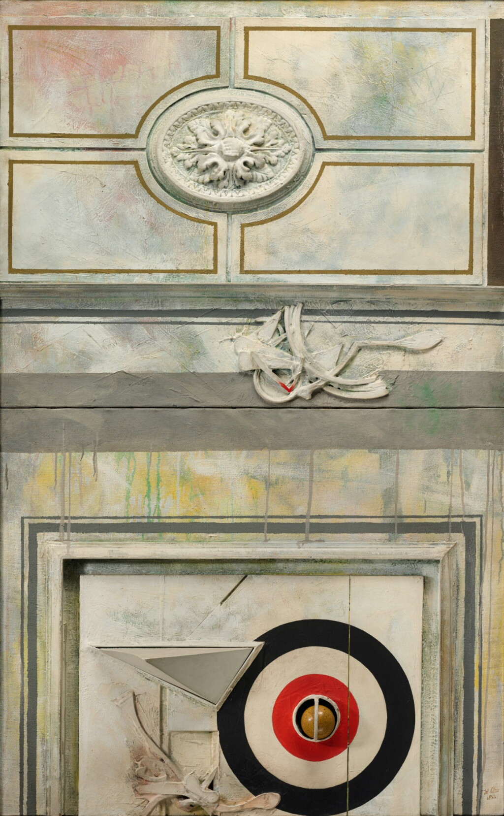 View full screen - View 1 of Lot 33. DITTICO CON ELEMENTI GEOMETRICI.