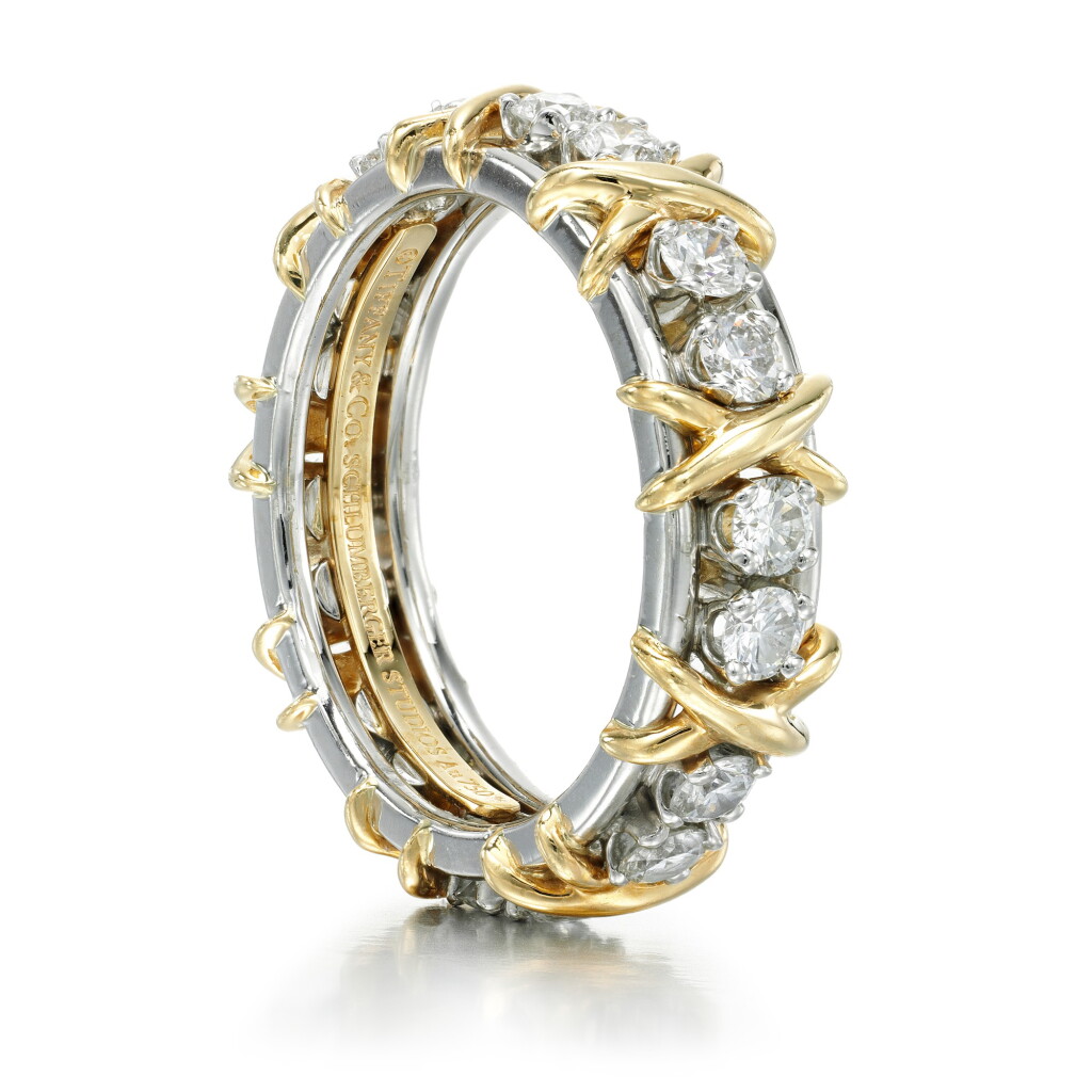 View full screen - View 1 of Lot 2. TIFFANY & CO., SCHLUMBERGER STUDIOS | A SECOND DIAMOND RING.
