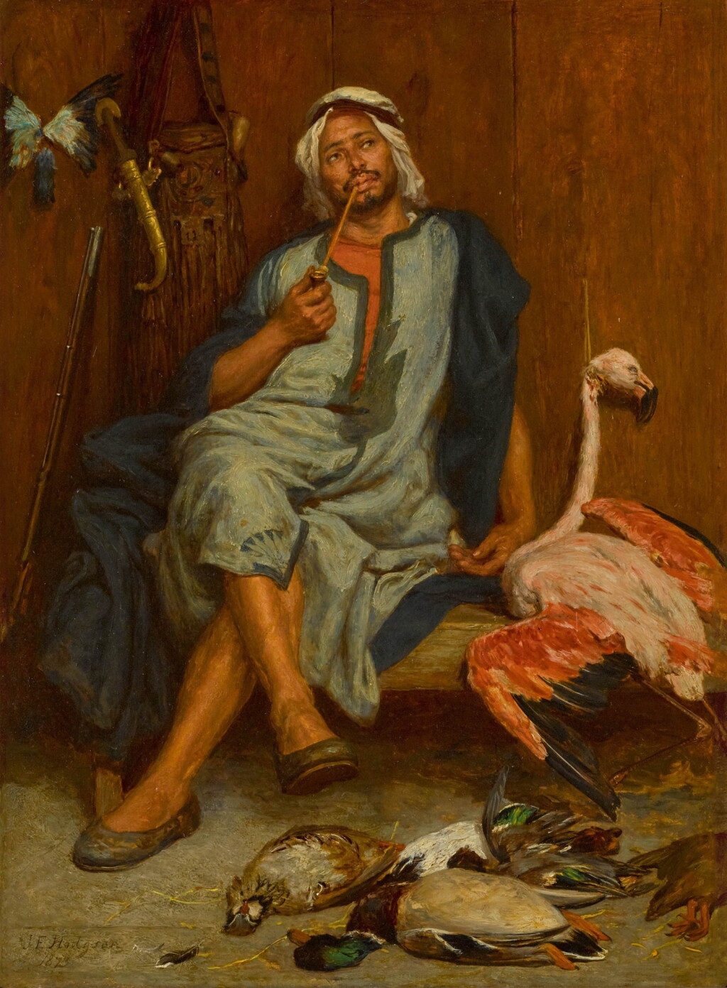 View full screen - View 1 of Lot 12. A Tunisian Bird Seller.