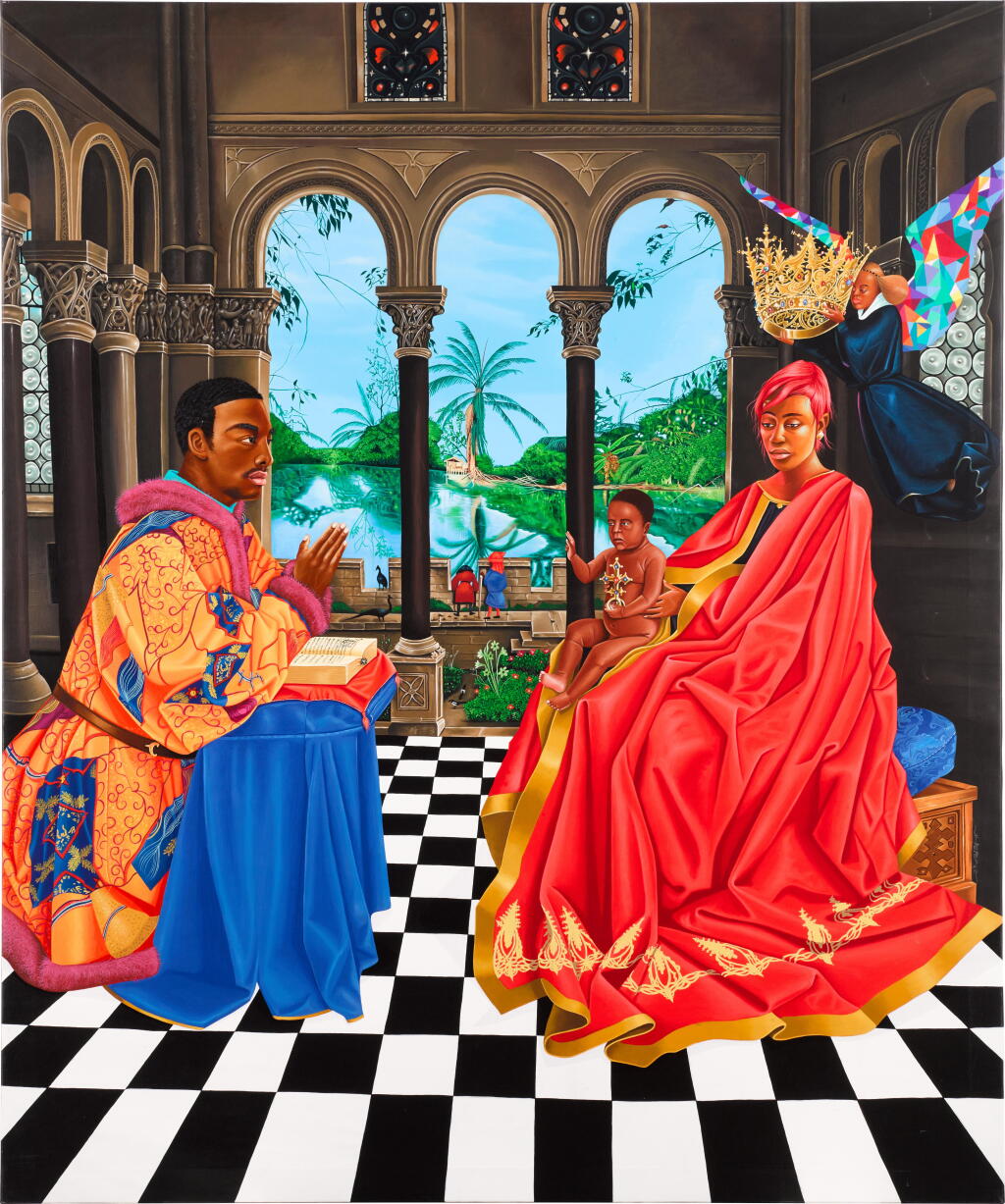 View full screen - View 1 of Lot 92. Madonna of Chancellor Rolin.