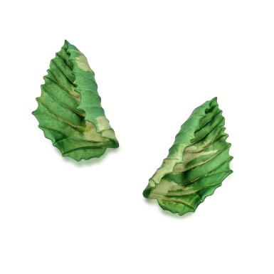 View full screen - View 1 of Lot 315. Pair of Aluminum Earclips, Paris.