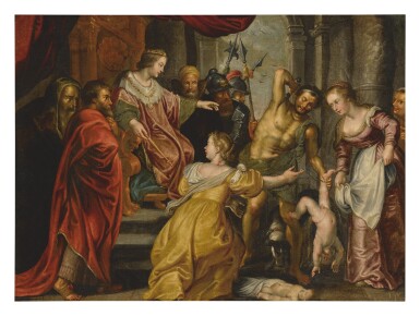 View full screen - View 1 of Lot 521. AFTER SIR PETER PAUL RUBENS | THE JUDGEMENT OF SOLOMON.
