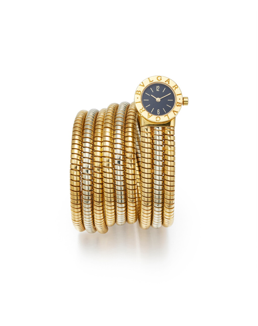 View full screen - View 1 of Lot 1822. Reference BB1917 A two-colour gold bangle watch, Circa 2000.