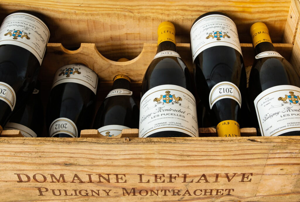 View full screen - View 1 of Lot 146. Puligny Montrachet, Les Pucelles 2012 Domaine Leflaive (10 BT).