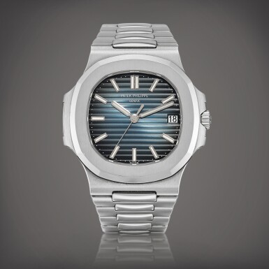 View full screen - View 1 of Lot 8798. Patek Philippe Nautilus, Reference 5711 | A stainless steel bracelet watch with date, Circa 2015 | 百達翡麗 | Nautilus 型號 5711 | 精鋼鏈帶腕錶,備日期顯示,約2015年製.