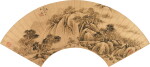 徐枋 仿梅道人|Xu Fang, Landscape after Wu Zhen