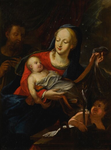 View full screen - View 1 of Lot 145. Holy Family with the infant St. John the Baptist.