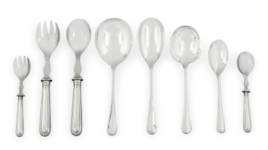View full screen - View 1 of Lot 61. An extensive set of Dutch silver table flatware of 481 pieces, van Kempen, Voorschoten, 1954 and later | Ménagère en argent de 481 pièces par van Kempen, Voorschoten, 1954 et plus tard.